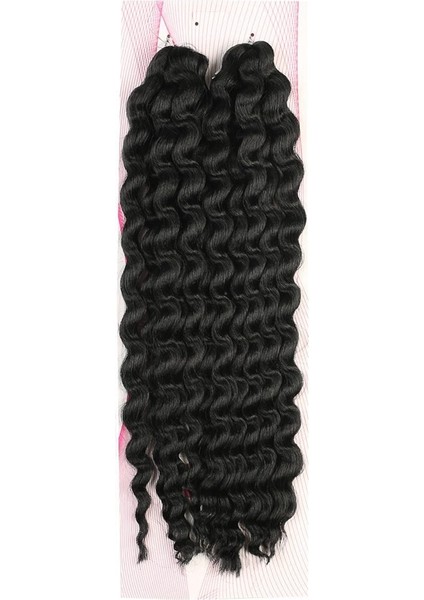 Nice Bulk Afro Su Dalgası Saç / Siyah Yeni