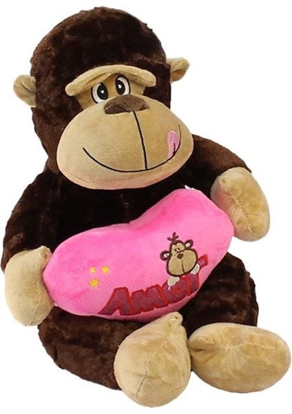 Kalpli Maymun Peluş Oyuncak 30 cm Akdenizpos