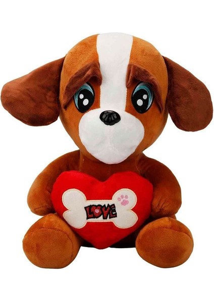 3183 , Kalpli Peluş Köpek 30 cm Akdenizpos