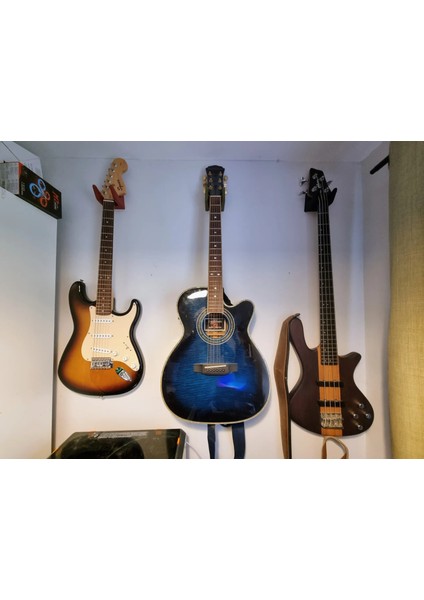Gitar Askı Aparatı, Gitar Tutucu Askı Kahverengi 6533784