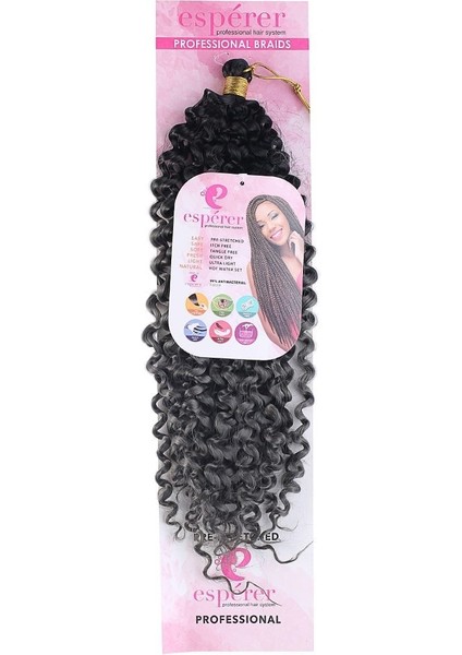 Afro Dalgası Saç / Siyah Koyu Gri Ombreli Yeni