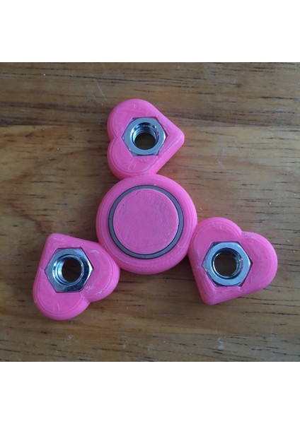 Customizable Rotated Heart (Pick-A-Weight) Fidget Spinner