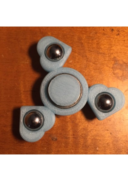 Customizable Rotated Heart (Pick-A-Weight) Fidget Spinner