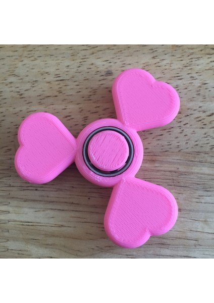 Customizable Rotated Heart (Pick-A-Weight) Fidget Spinner