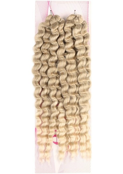 Nice Bulk Afro Su Dalgası Saç / Küllü Balköpüğü / Platin Ombreli Yeni