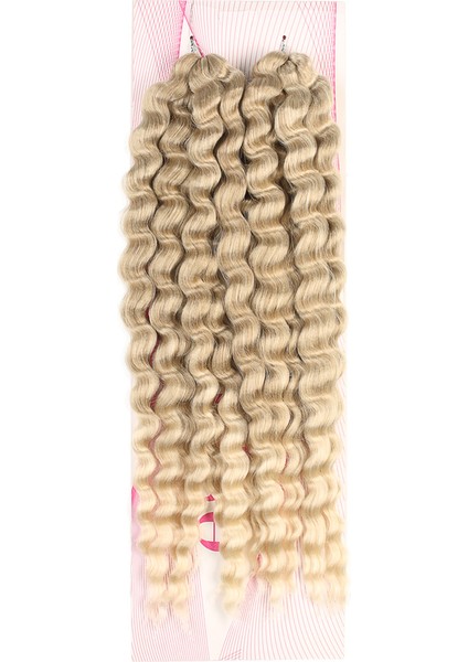 Nice Bulk Afro Su Dalgası Saç - Küllü Balköpüğü / Platin Ombreli Yeni