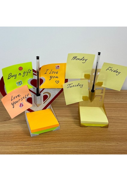 Hsyn Post-It Not Tutucu, Hafta Planlayıcı - Masaüstü Veya Duvara Monte T4957678 Akdenizpos Yeni