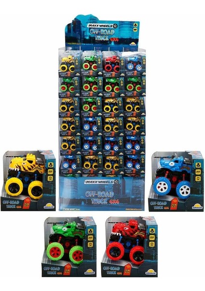 Hsyn Maxx Wheels Speed Dinosaur Off Road Aracı 10 cm Akdenizpos Yeni