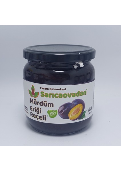 Mürdüm Erik Reçeli 460 gr Şeker Pancarından Koruyucu Katkı İçermez