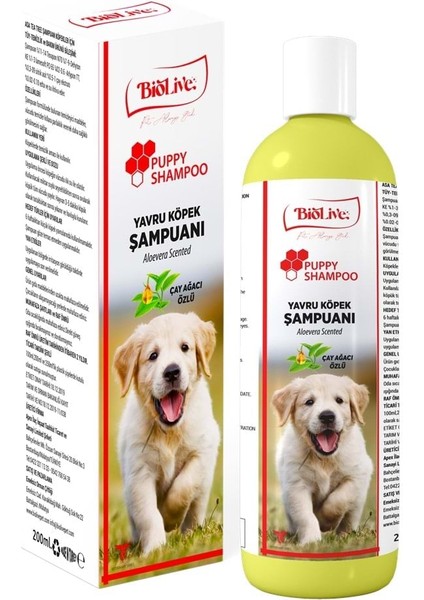 Hsyn Biolive Çay Ağacı Özlü Yavru Köpek Şampuanı 200ML Akdenizpos Yeni
