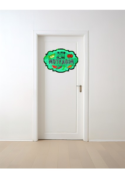 Dekoratif Tek Parça Figürlü 3mm Mdf Mutfak Oda Kapısı