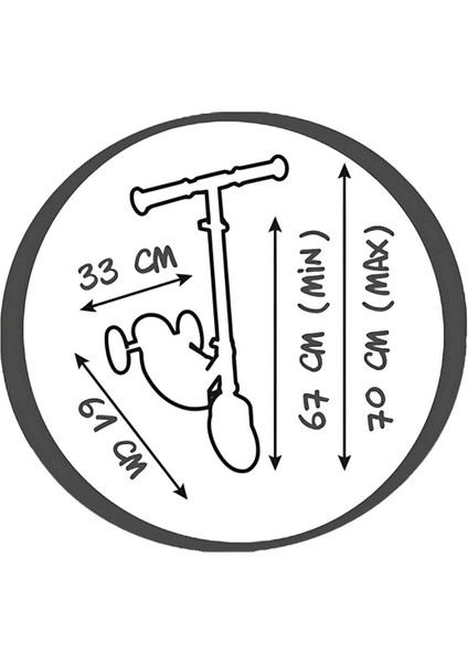 Ahşap 3w Katlanabilir Scooter 7600750908