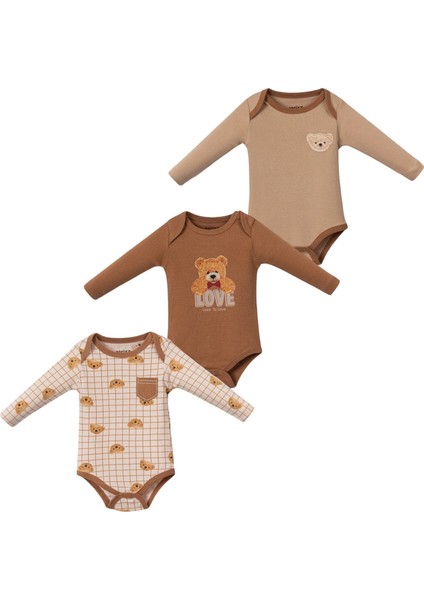 Love Ayıcık U.kol Üçlü Body Set