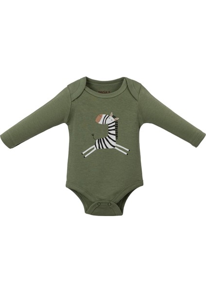 Zürafa U.kol Üçlü Body Set