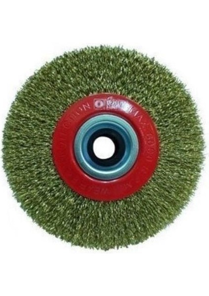 10107 Daire Fırça Sarı Telli 175X25 mm