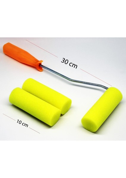 Sarı Sünger Rulo Seti 10 cm
