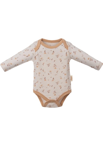 Çiçekli U.kol Üçlü Body Set