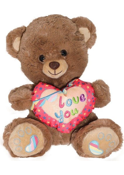 PJH2324 Peluş Kalpli Ayı Love You 30 cm -Vardem