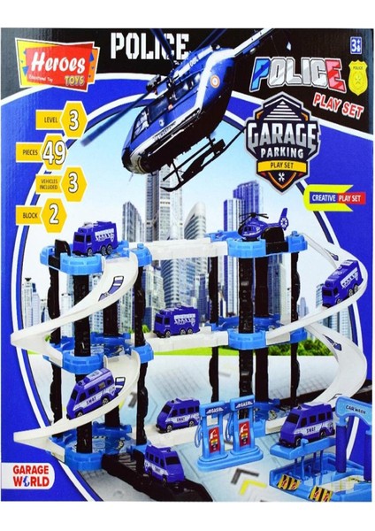 Heroes Toys Üç Katlı Çift Blok Polis ERN-2028