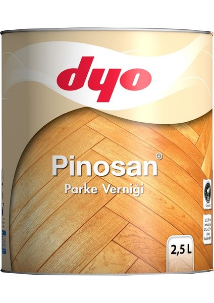 Pinosan Parke Verniği Parlak 2,5 Lt Cam Cila
