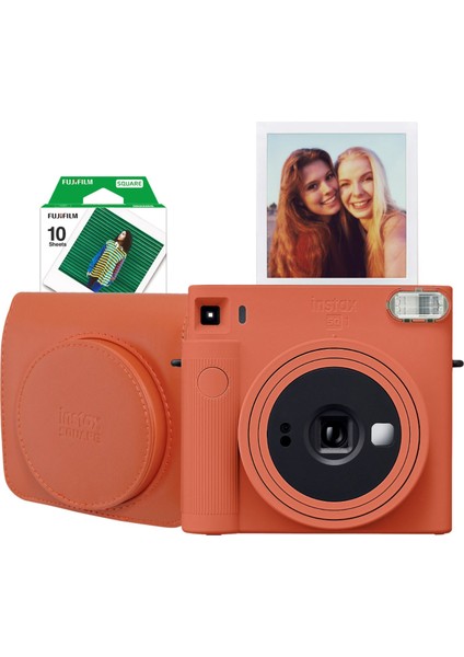 Instax Sq1 Terracotta Turuncu Fotoğraf Makinesi ve Hediye Seti
