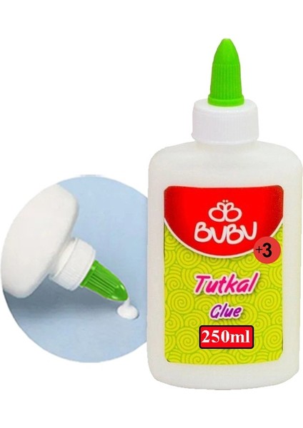 Beyaz Tutkal 250 ml 1 Adet Bubu Beyaz Mobilya Tutkalı 300 gr Ahşap Tutkalı Su Bazlı Çok Amaçlı Beyaz Tutkal