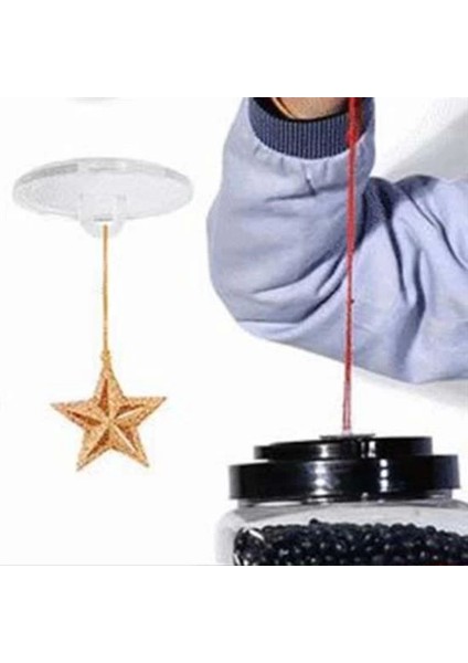 Hsyn 20 Adet Şeffaf Yuvarlak 3 cm Çaplı Güçlü Disk Yapışkanlar Akdenizpos Yeni