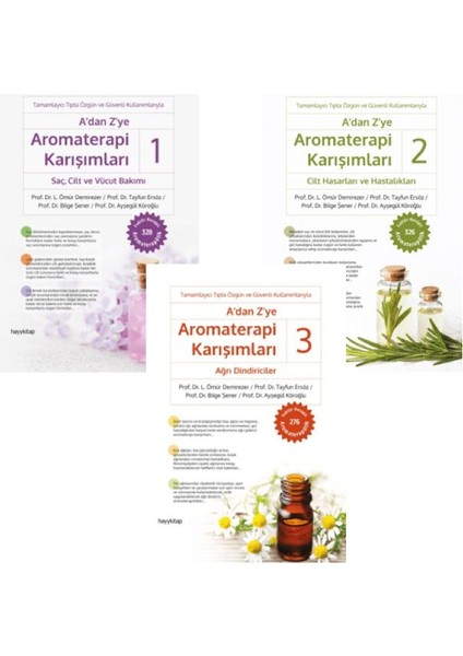 Alfa Kalem+ A’dan Z’ye Aromaterapi 1,2,3,4,5,6 + A’dan Z’ye Nutrasötikler 1 Kitap (Ömür Demirezer) fiyatları