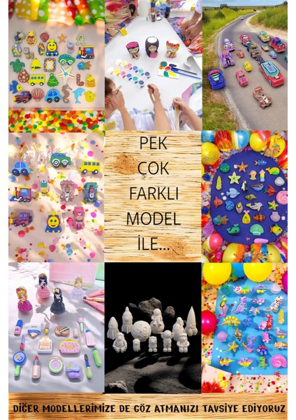 Sevimli Kahramanlar Uzayda Taş Boyama Seti-Okul ve Ev Etkinliği...