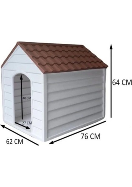 SY-5100 Dış Mekan Plastik Pet Köpek Kulubesi Kiremit-Beyaz modelleri