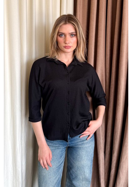 Kadın Duble Kol Yakalı Gömlek 5596