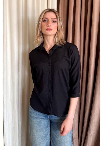 Kadın Duble Kol Yakalı Gömlek 5596 fiyatları