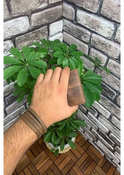 Hakiki Deri Antik Taba İnce Klasik Erkek Cüzdanı (T1425) modelleri