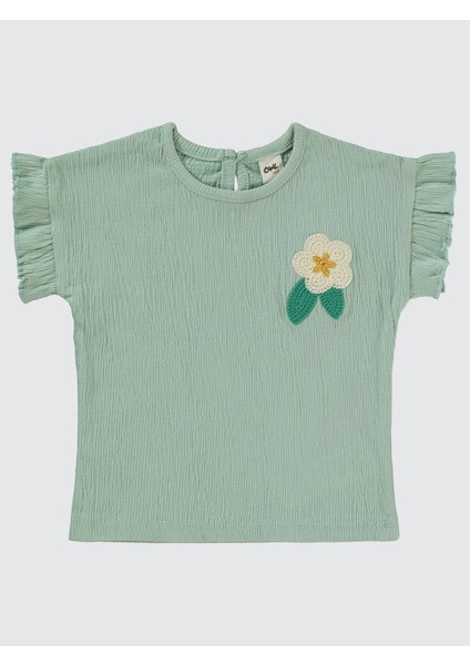 Kız Bebek Şortlu Takım 6-18 Ay Mint