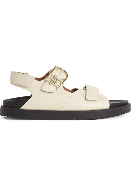 Deri Krem Kadın Sandalet FW0FW08799