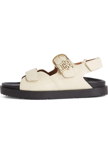 Deri Krem Kadın Sandalet FW0FW08799