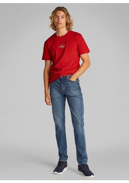 Kırmızı Erkek T-Shirt J30J325649XNI Monologo Tee