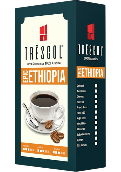Ethiopia Kahvesi 1 kg Çekirdek