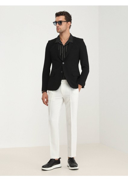 Siyah Düz Slim Fit Ceket fiyatları