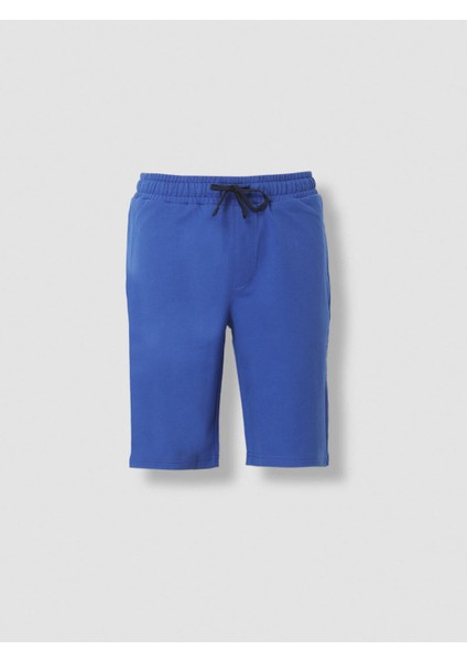 Saks Düz Örme Jogging Fit Spor Pamuk Karışımlı Bermuda
