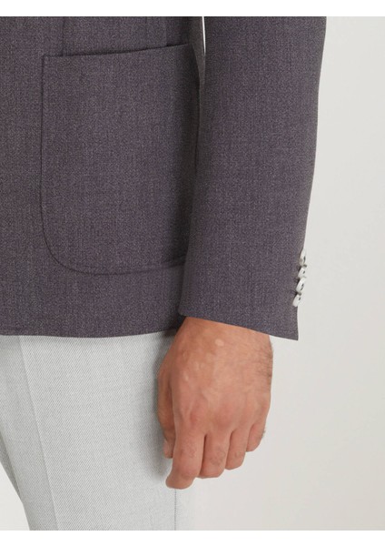 Koyu Mor Mikro Modern Fit Ceket fırsatları