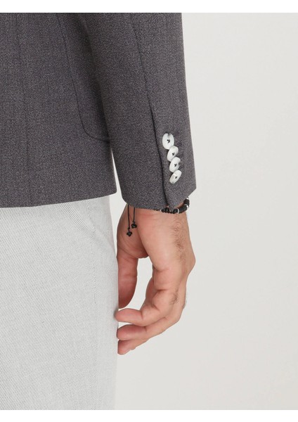 Koyu Mor Mikro Modern Fit Ceket indirimleri