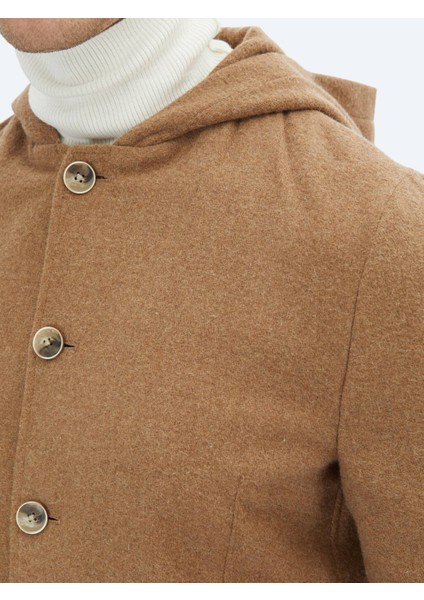 Fındık Düz Modern Fit Yün Karışımlı Ceket indirimleri