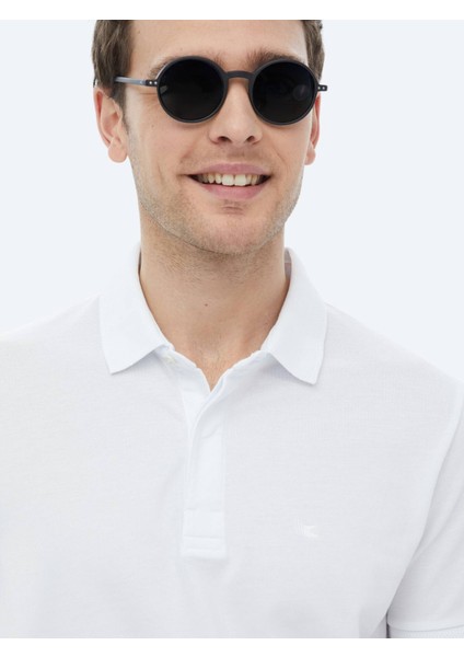 Beyaz Polo Yaka %100 Pamuk T-Shirt fiyatları