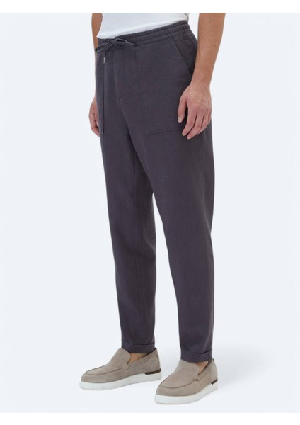 Antrasit Dokuma Jogging Fit Casual Pantolon