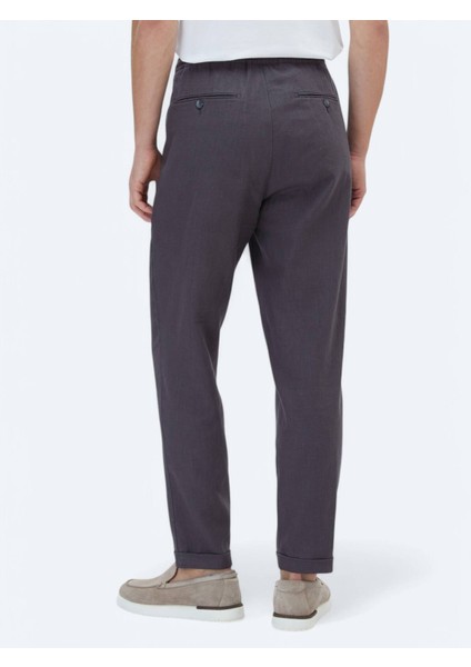 Antrasit Dokuma Jogging Fit Casual Pantolon