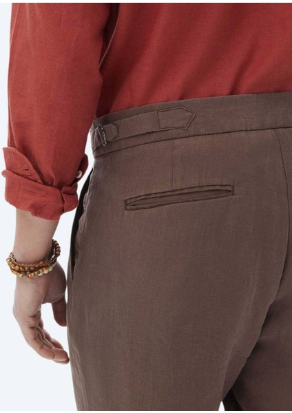 Kahverengi Dokuma Carrot Fit Casual Bermuda indirimleri