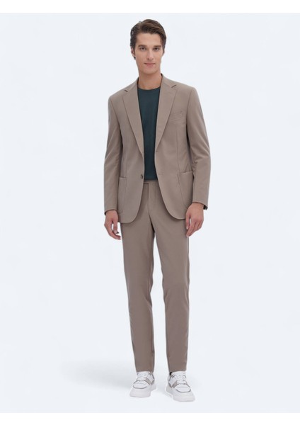 Vizon Düz Modern Fit Kırışmayan Takım Elbise