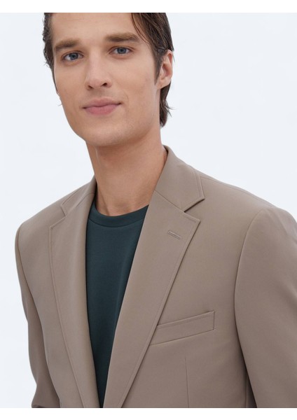 Vizon Düz Modern Fit Kırışmayan Takım Elbise