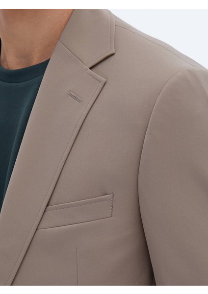 Vizon Düz Modern Fit Kırışmayan Takım Elbise